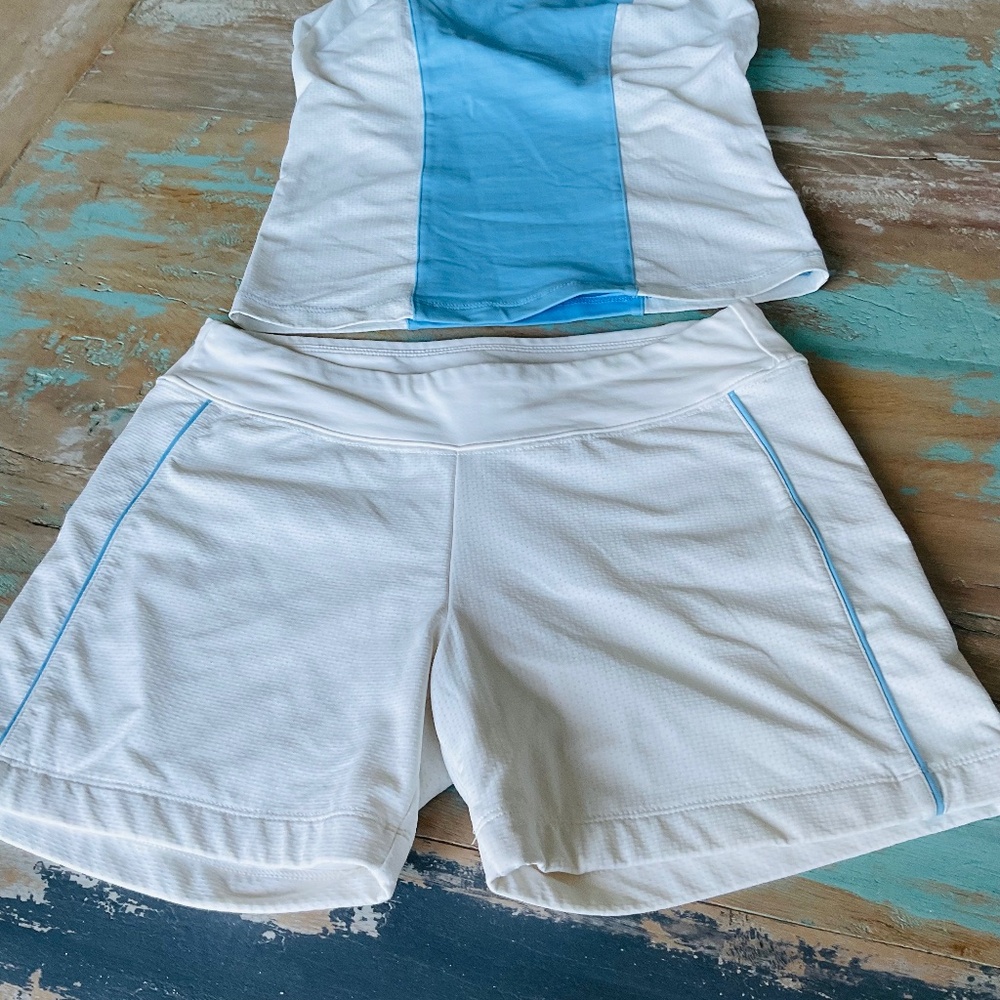 Athletic shorts and tank set